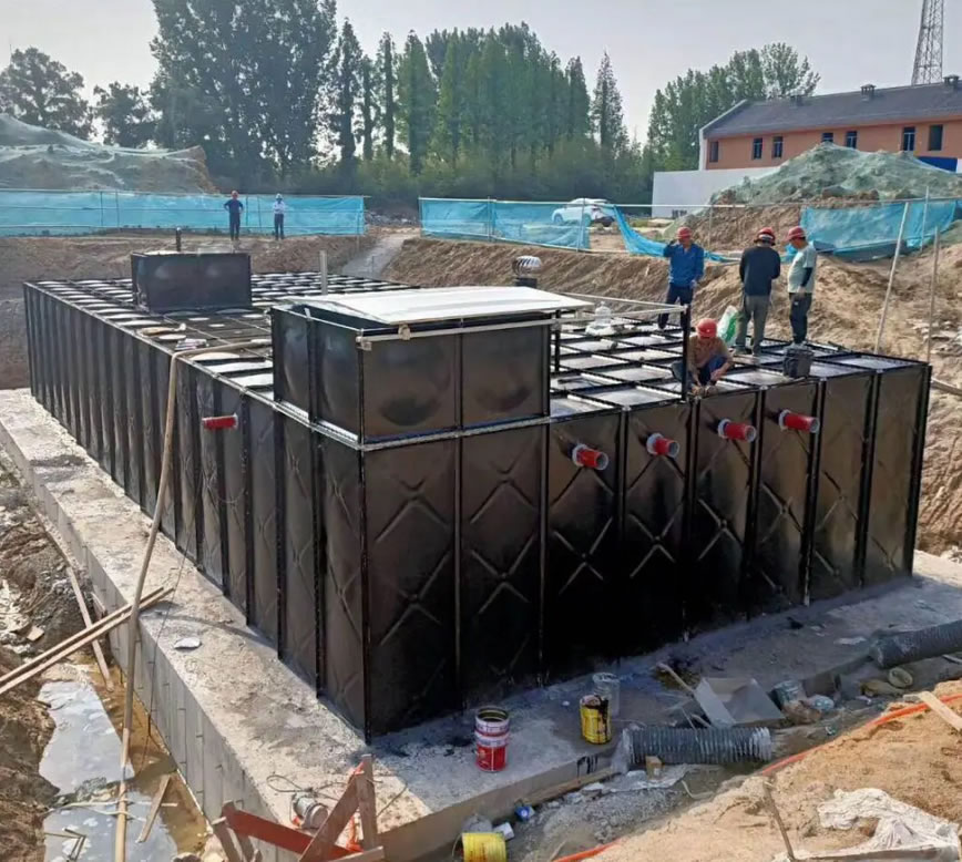 抗震抗浮地埋式箱泵一體化消防泵站保證了泵站的穩定性和消防系統